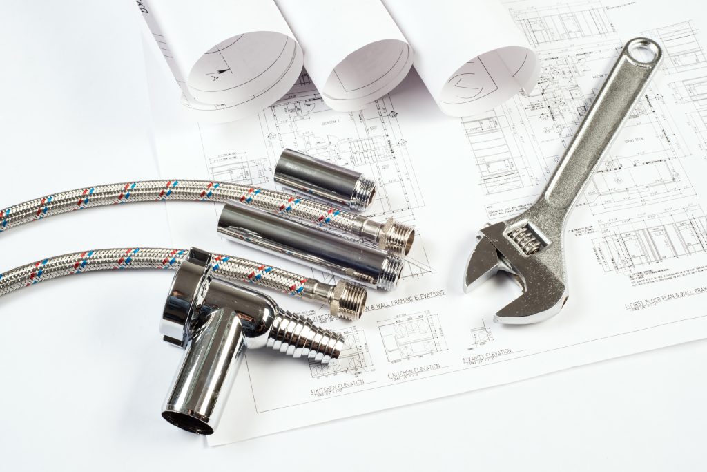 image of plumbing blueprint